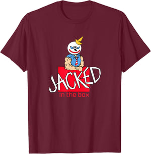 Jacked in The Box T-Shirt - T-Shirt | Maroon