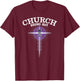 Church Sound Guy - Cross Sound Board Fader T-Shirt - T-Shirt | Maroon