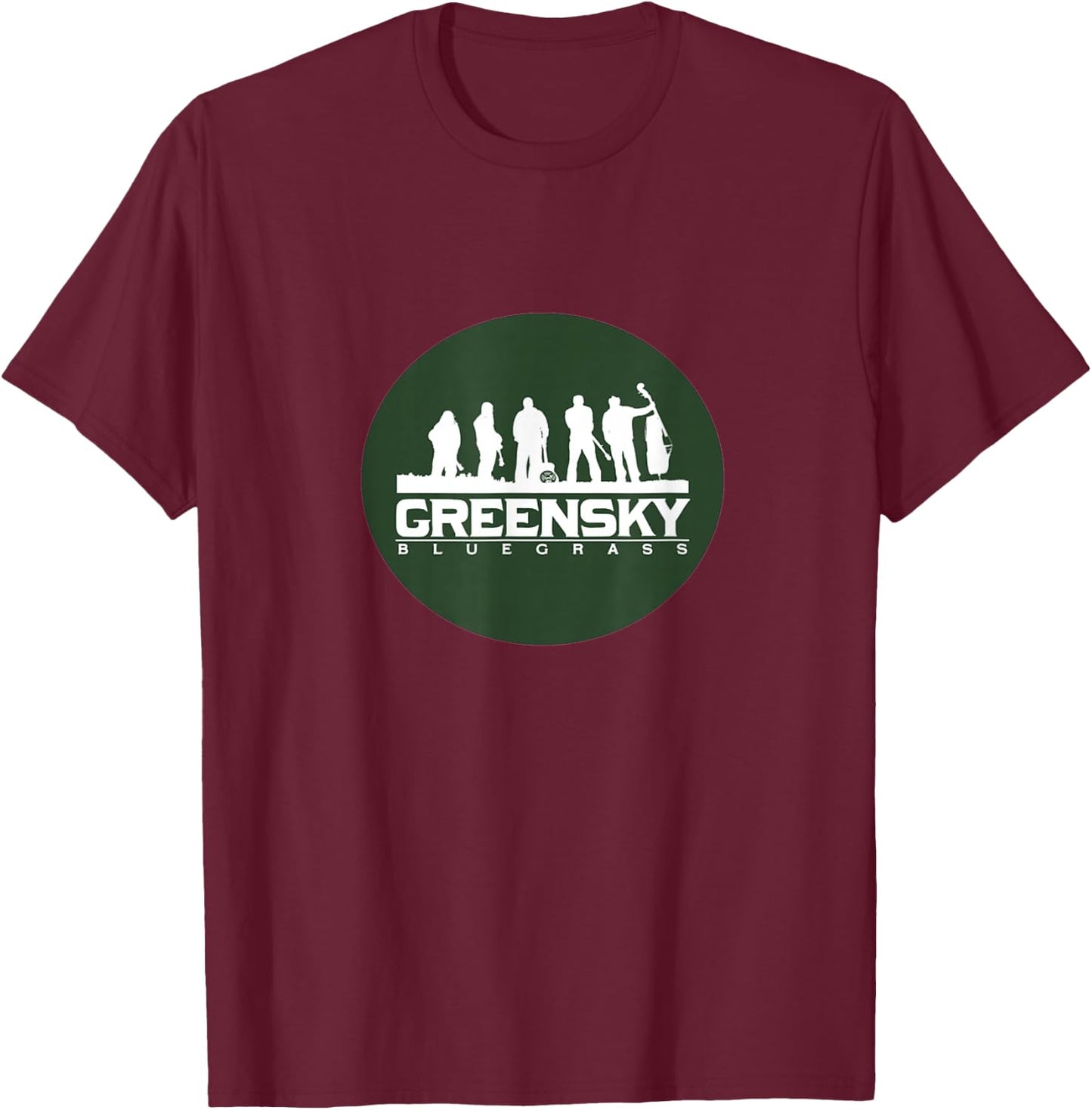 Festival green bluegrass. T-Shirt - T-Shirt | Maroon