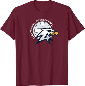 CVCHS VB Full Ball T-Shirt - T-Shirt | Maroon