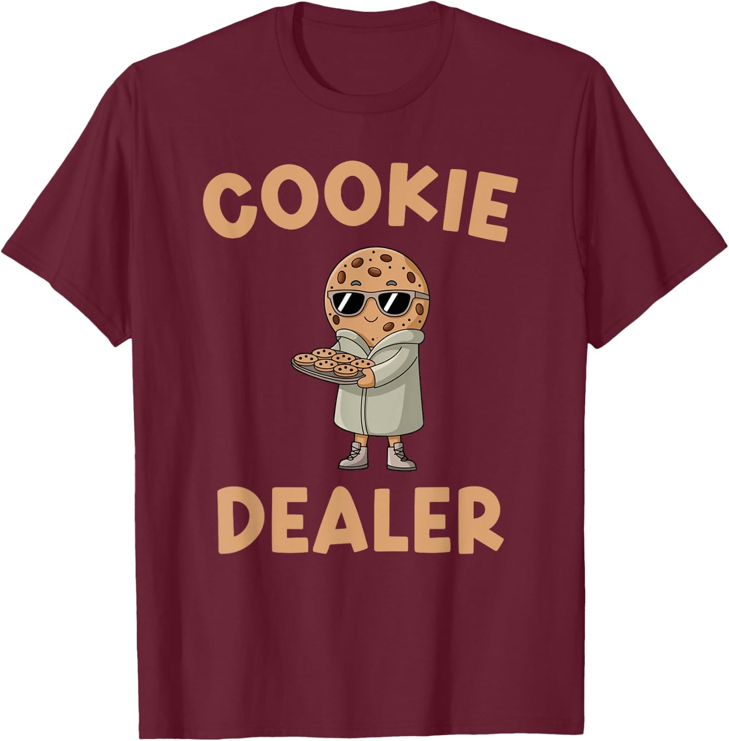 Cookie Dealer Love Baker Seller Crew National Cookie Day T-Shirt - T-Shirt | Maroon