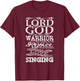 Bible Verse Shirt - Lord God Zephaniah 3:17 Christian Gift T-Shirt - T-Shirt | Maroon