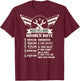 Backside Funny Mechanic Hourly Rate Distressed Design Shirt T-Shirt - T-Shirt | Maroon