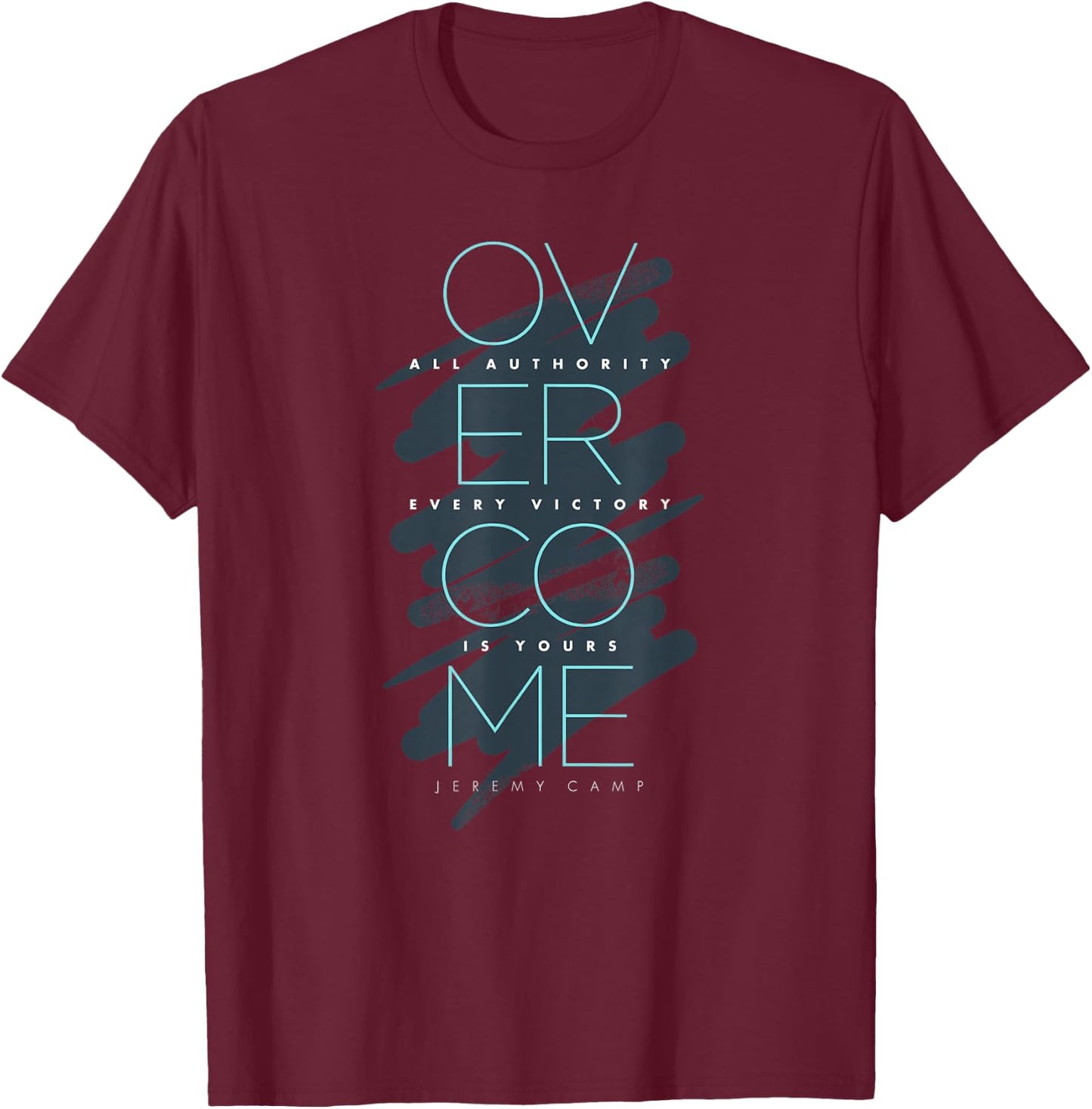 Jeremy Camp - Overcome T-Shirt - T-Shirt | Maroon