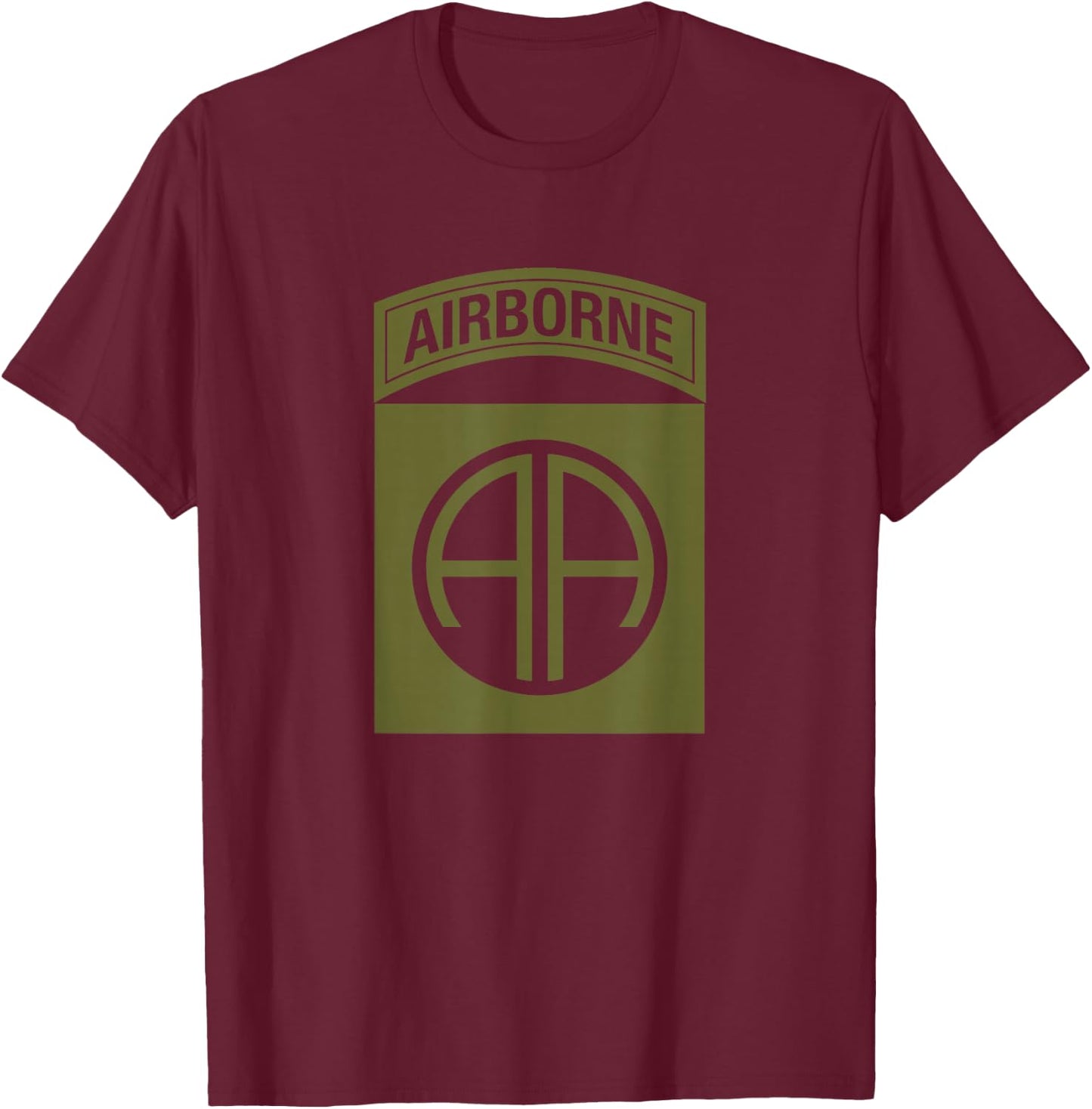 82nd Airborne Division Paratrooper T-Shirt - T-Shirt | Maroon