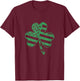 Irish American Flag Vintage Shamrock St Patricks Day T-Shirt - T-Shirt | Maroon