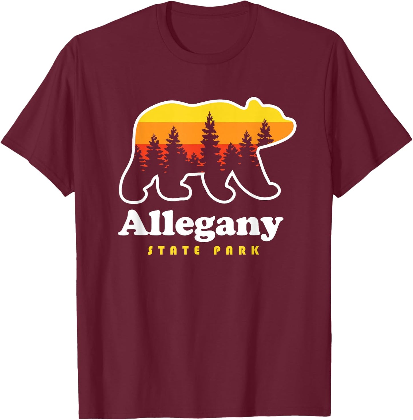 Allegany State Park New York Salamanca NY T-Shirt - T-Shirt | Maroon