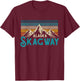 Skagway Alaska Souvenir T-Shirt - T-Shirt | Maroon