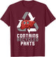 Contains Recycled Parts Liver Transplant Survivor T-Shirt - T-Shirt | Maroon