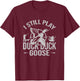 Drake Closure Waders I Still Play Duck Hunting Funny T-Shirt - T-Shirt | Maroon