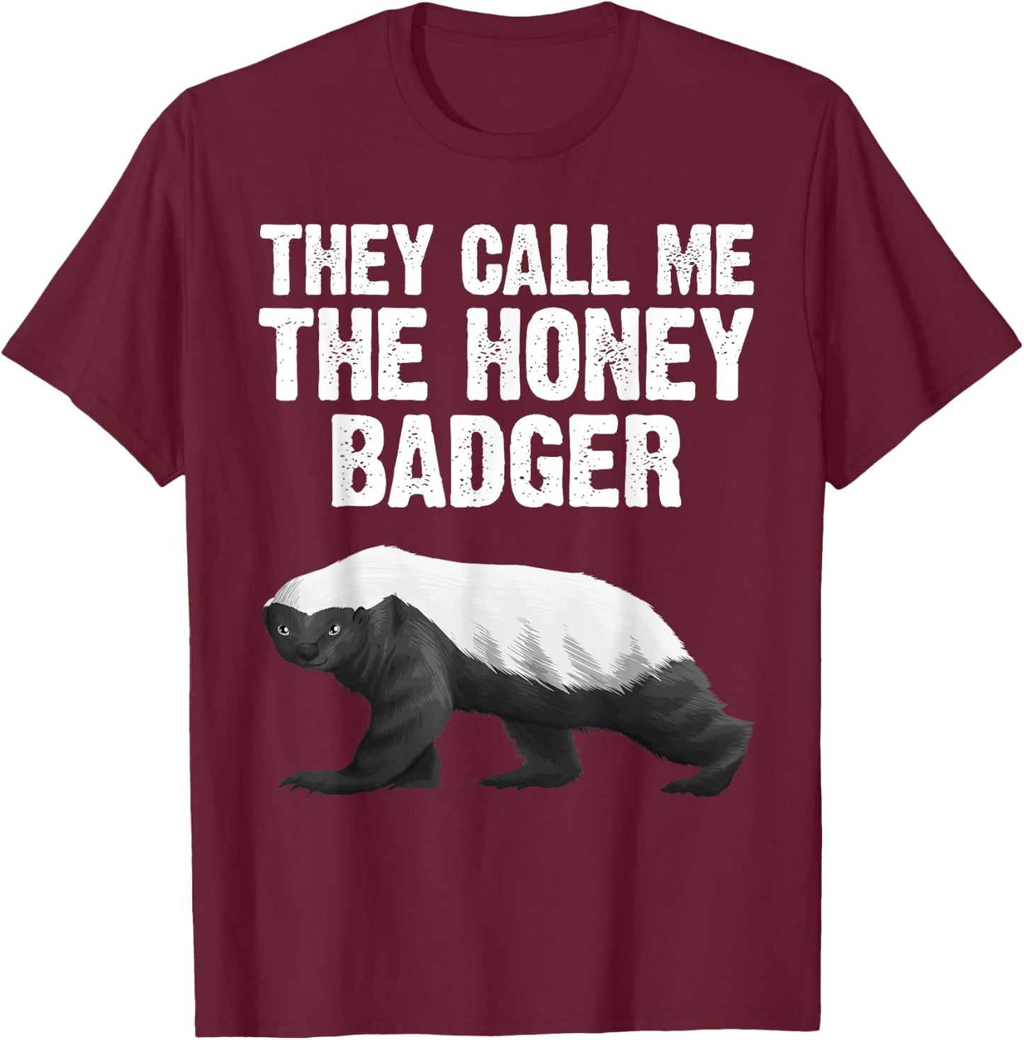 Cool Honey Badger Design Women Honey Badger Lover T-Shirt - T-Shirt | Maroon