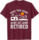 Retired Camper Retirement Camping T-Shirt - T-Shirt | Maroon