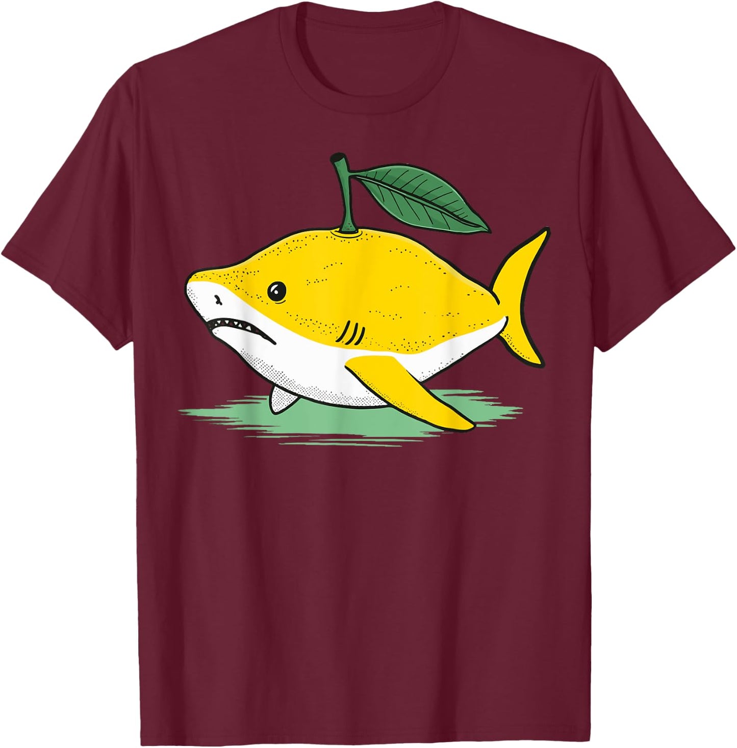 Lemon Shark T-Shirt - T-Shirt | Maroon