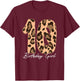 Cheetah Print Kids 10 Year Old Cheetah 10th Birthday Girl T-Shirt - T-Shirt | Maroon