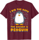 I Did The Math The Answer Is Penguin Funny Student Teacher T-Shirt - T-Shirt | Maroon