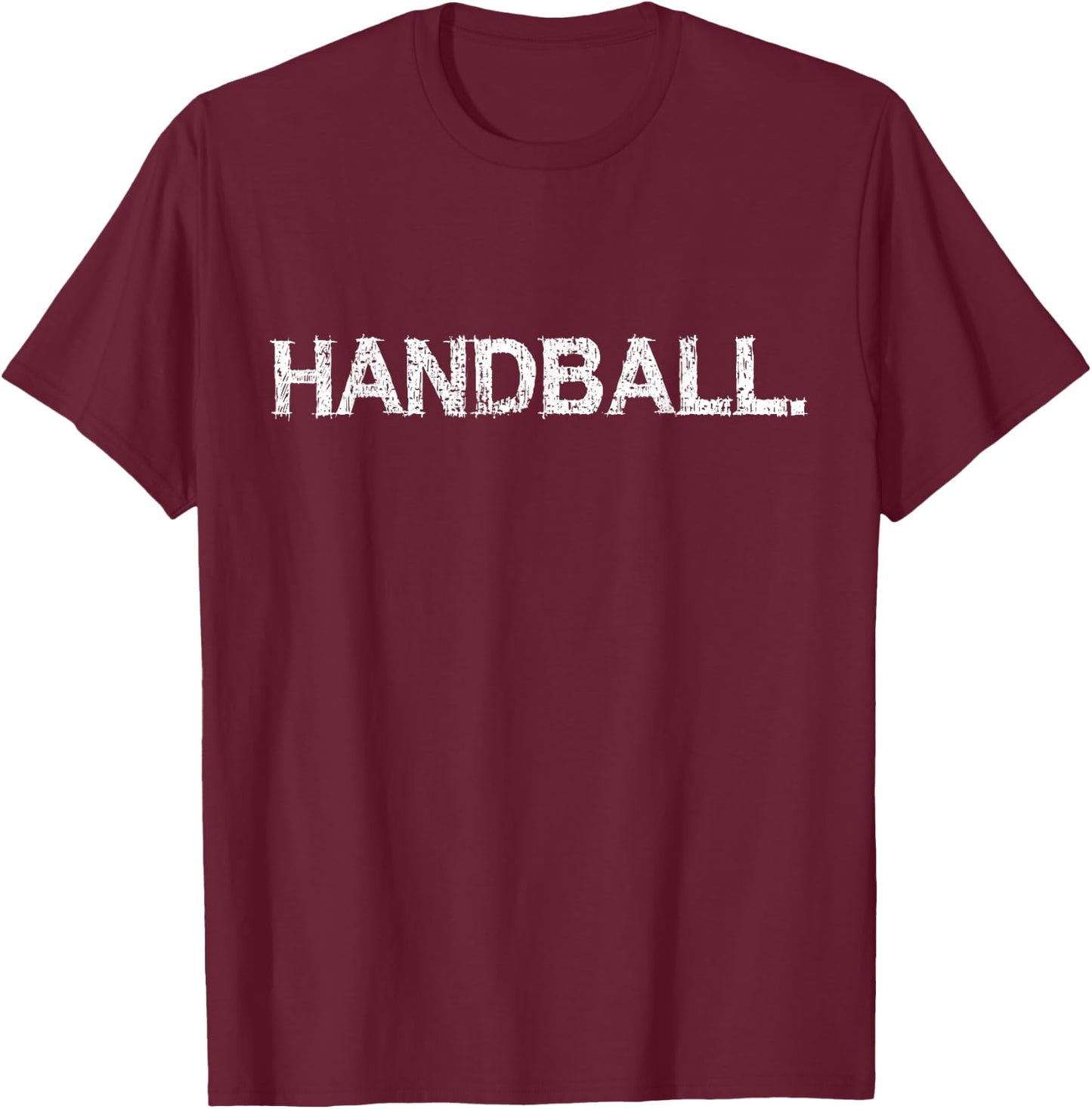 Handball Simple Design Vintage Gift T-Shirt - T-Shirt | Maroon