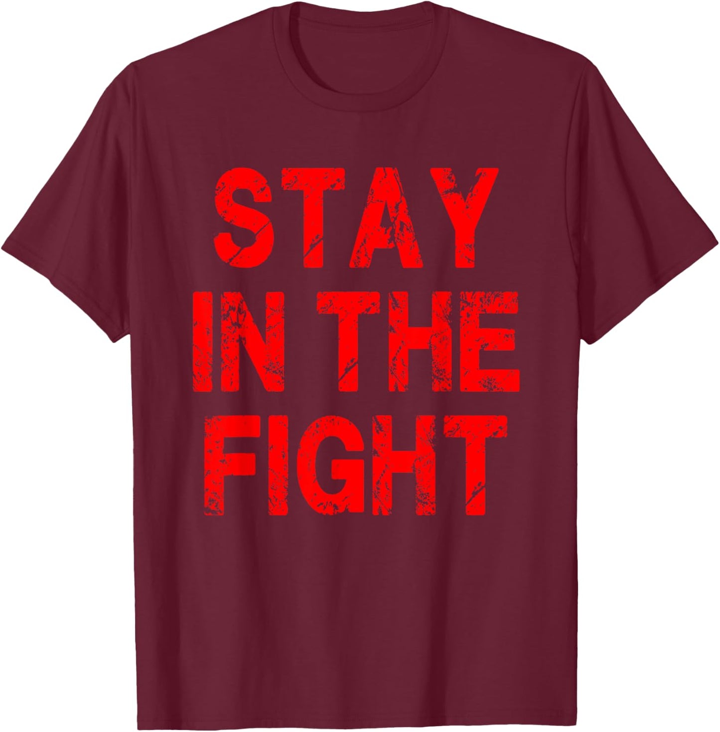 Washington D.C. Baseball Fan Support Stay In The Fight T-Shirt - T-Shirt | Maroon