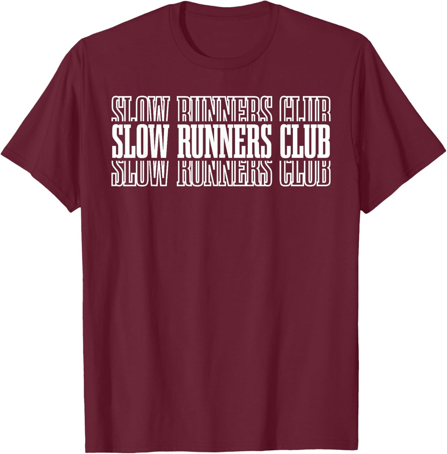 Slow Runners Club T-Shirt - T-Shirt | Maroon