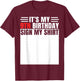 It's My 9th Birthday Funny 9 Year Old Bday Boys Girls T-Shirt - T-Shirt | Maroon