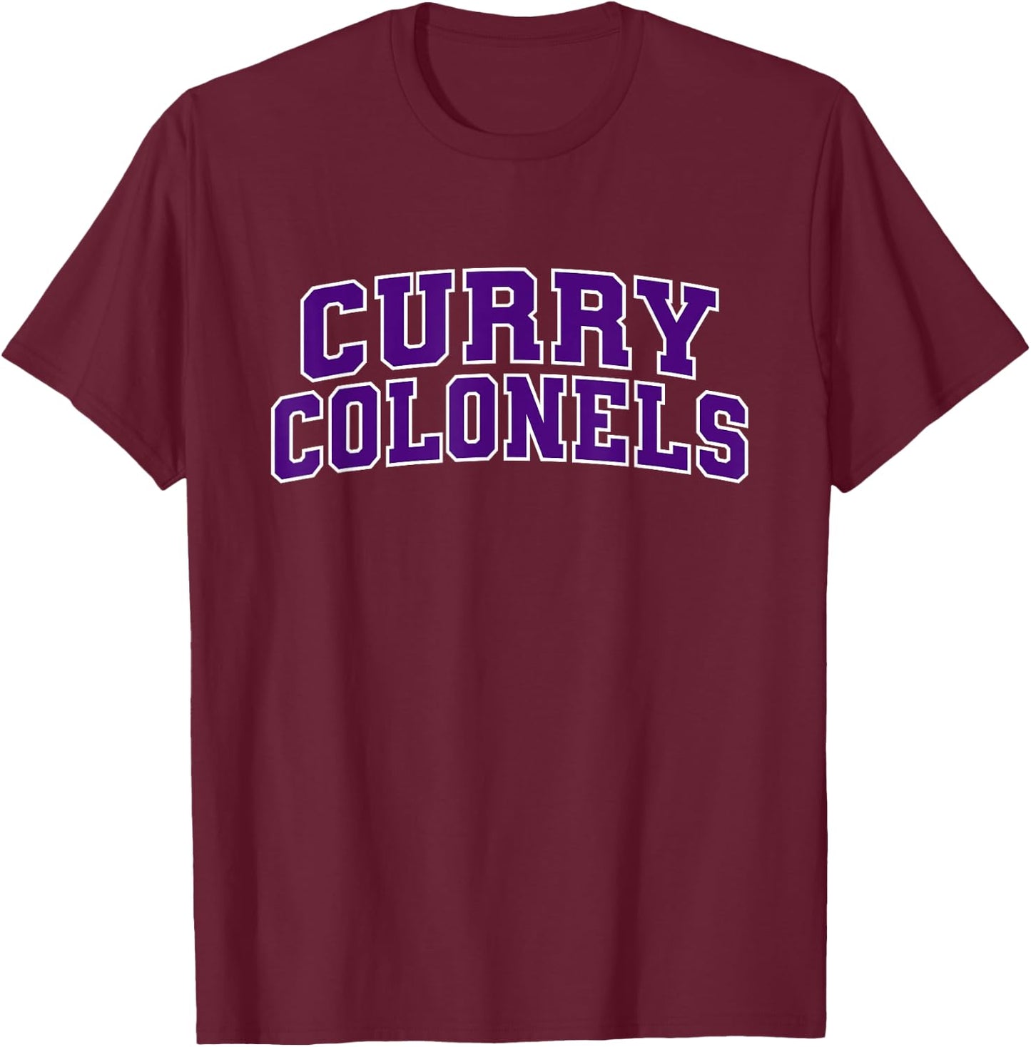 Curry College Colonels Apparel Sports Fan T-Shirt - T-Shirt | Maroon