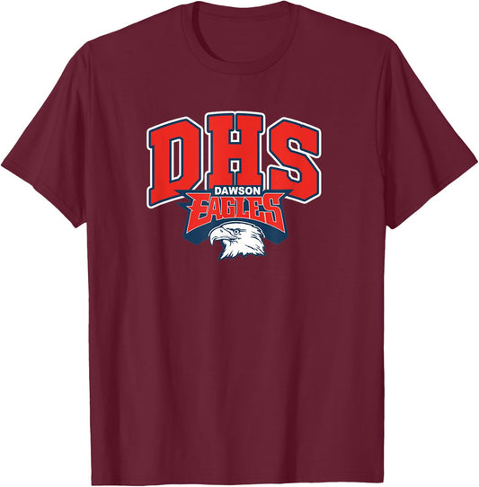 Dawson High School Eagles T-Shirt - T-Shirt | Maroon