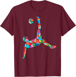 Soccer Player Sports Kids Boys Men Soccer T-Shirt - T-Shirt | Maroon