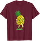 Funny Twerking Pineapple , women, boys & girls T-Shirt - T-Shirt | Maroon