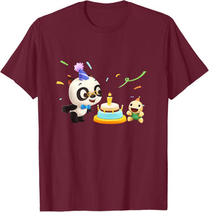Dr. Panda Birthday T-Shirt - T-Shirt | Maroon