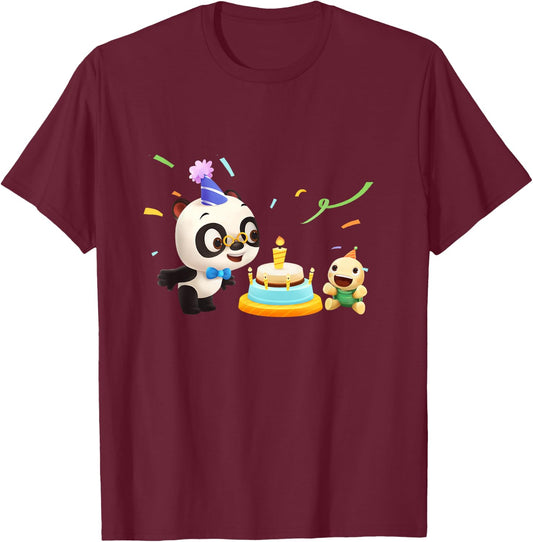 Dr. Panda Birthday T-Shirt - T-Shirt | Maroon