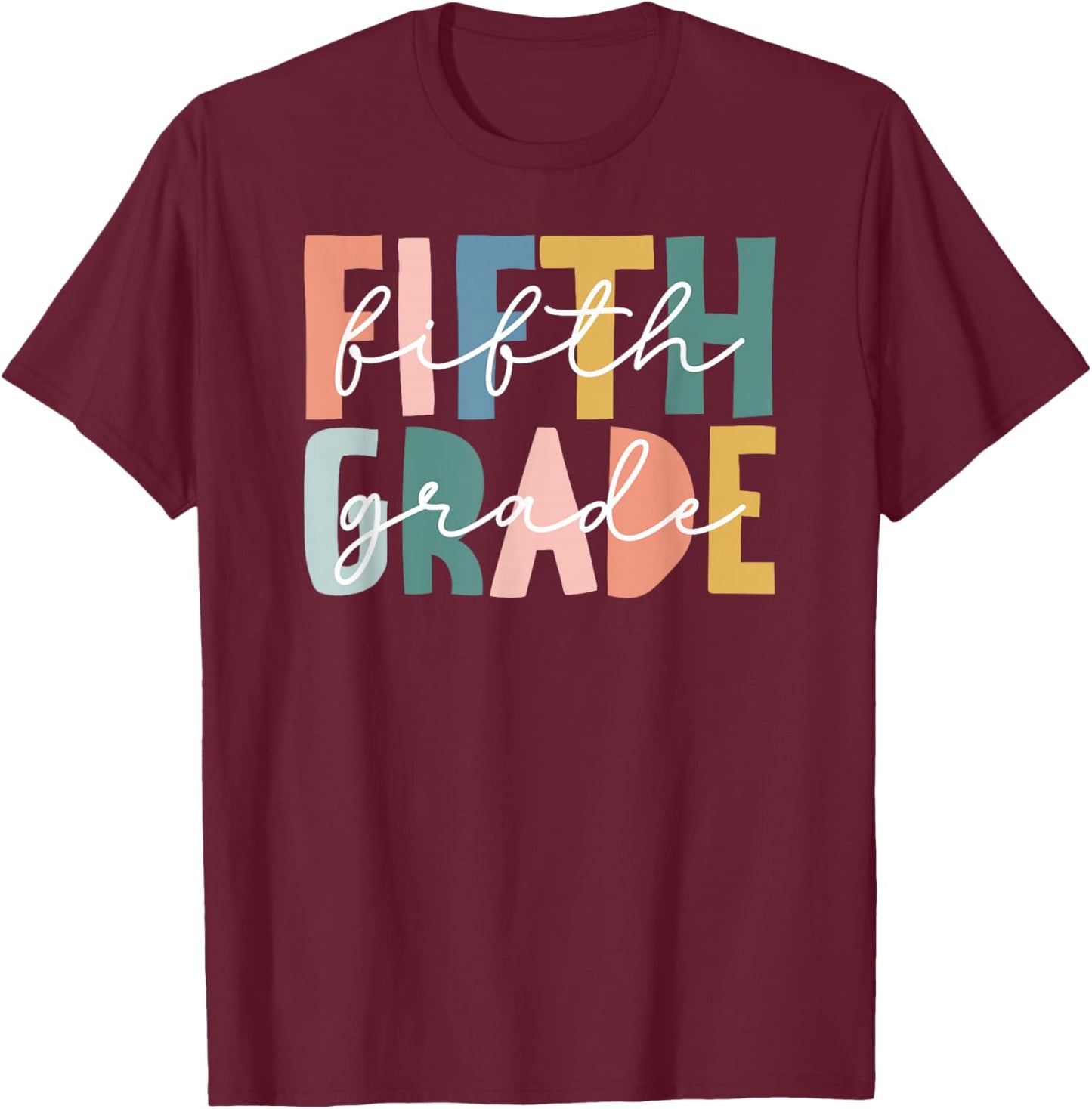 Fifth Grade Teacher Best 5th Grade Teacher T-Shirt - T-Shirt | Maroon