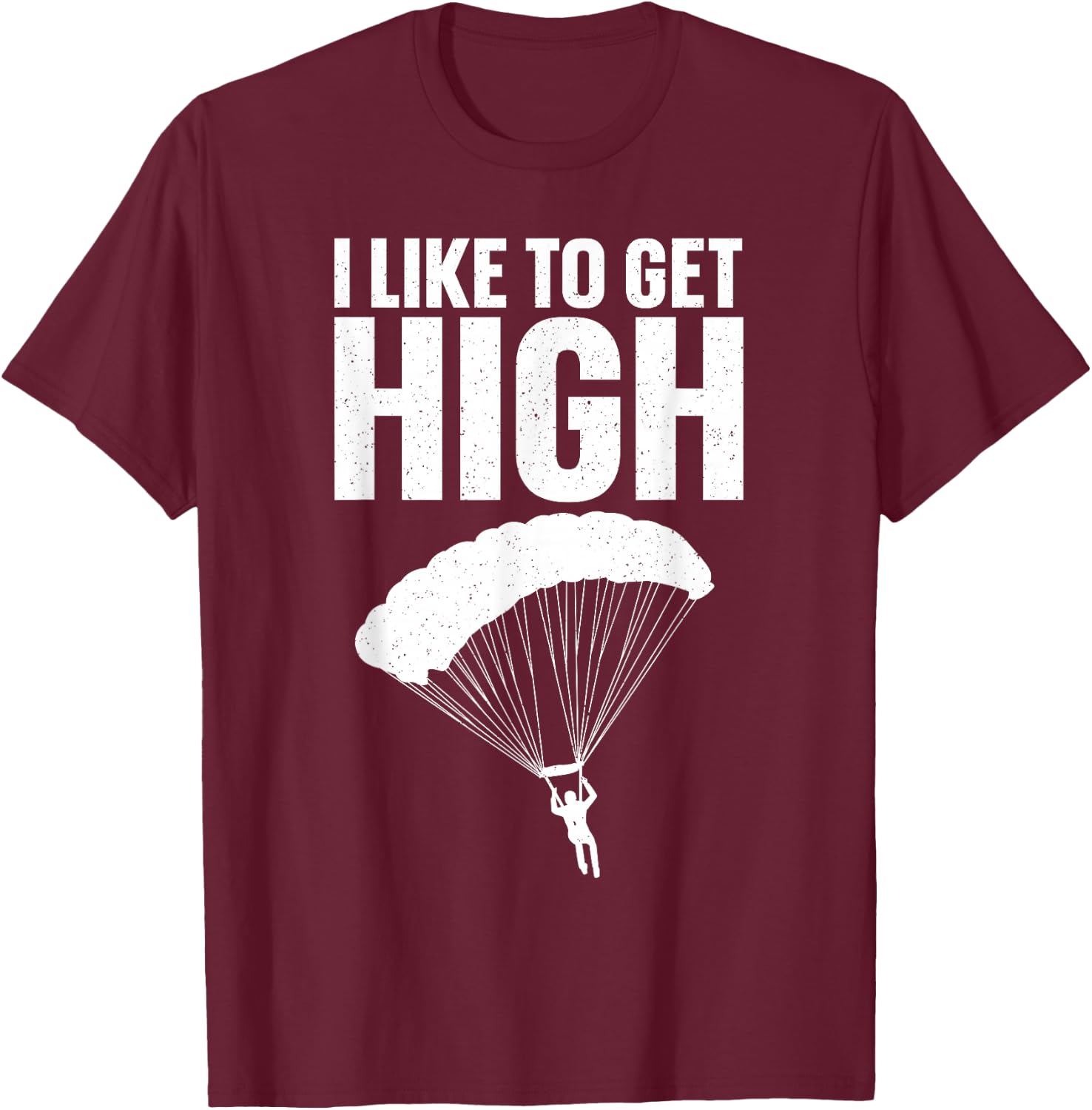 Funny Skydiving Art Women Sky Diving Lover Skydiver T-Shirt - T-Shirt | Maroon