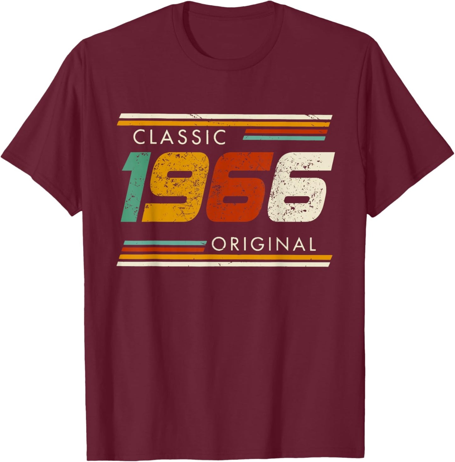 Classic 1966 Original Vintage T-Shirt - T-Shirt | Maroon