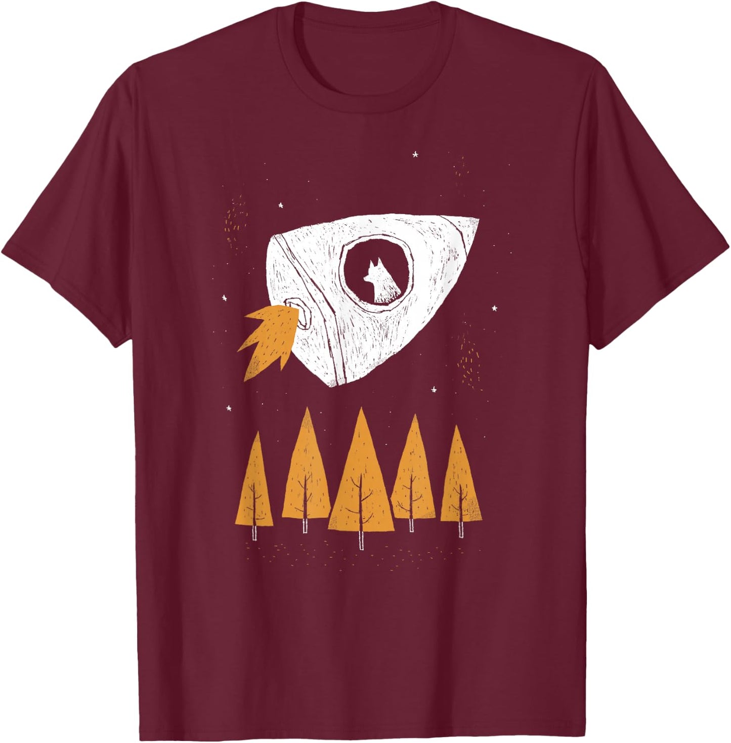 laika space dog Men Women Girls Kids T-Shirt - T-Shirt | Maroon