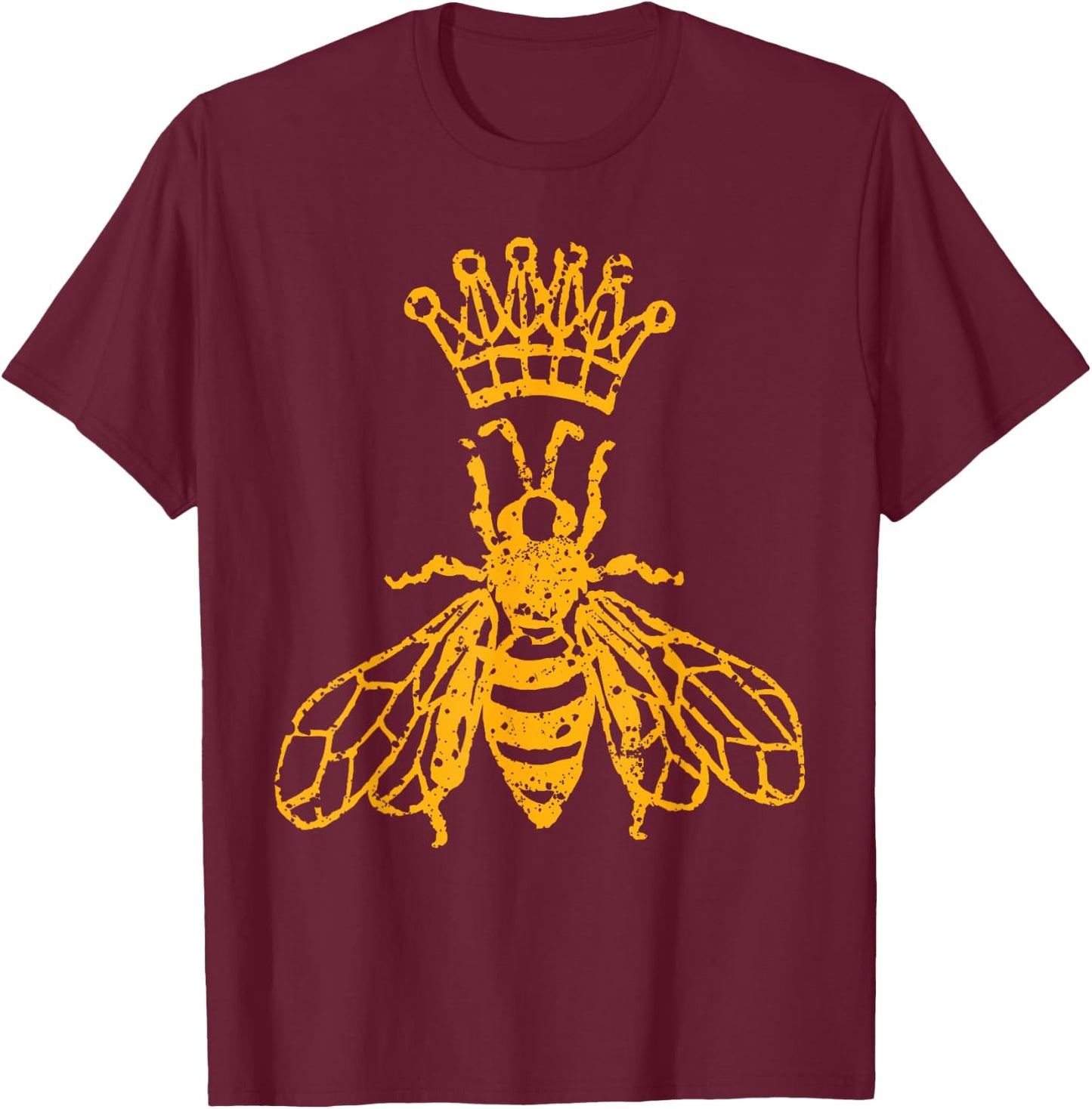 Queen Bee Beekeeping Honey Keeper Apparel Gift T-Shirt - T-Shirt | Maroon