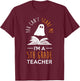 Can't Scare Me, I'm A 5th Grade Teacher Shirt Fun Halloween T-Shirt - T-Shirt | Maroon