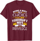Being a Fisherman's wife is a privilage Proud T Shirt T-Shirt - T-Shirt | Maroon