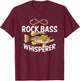 Funny Rock Bass Fishing Freshwater Fish Graphic T-Shirt - T-Shirt | Maroon