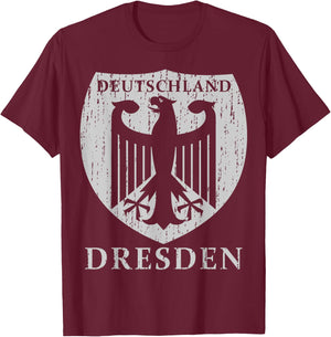 Germany Deutschland Dresden T-Shirt - T-Shirt | Maroon
