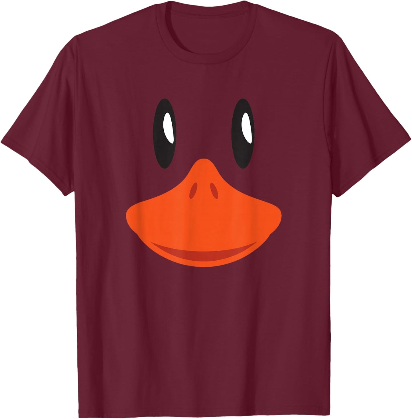 Cute Duck Face Awesome Halloween Costume Gift Shirt T-Shirt - T-Shirt | Maroon