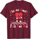 Cute Funny Please Don't Fall For Me PT Physical Therapists T-Shirt - T-Shirt | Maroon
