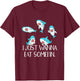 Funny Shark Quotes Eat Something Food Pun Cute Kawaii Shark T-Shirt - T-Shirt | Maroon
