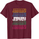 Jeopardy! Repeat Logo - -Adults, Black, Small, Short Sleeve, Themed Novelty T-Shirt - T-Shirt | Maroon