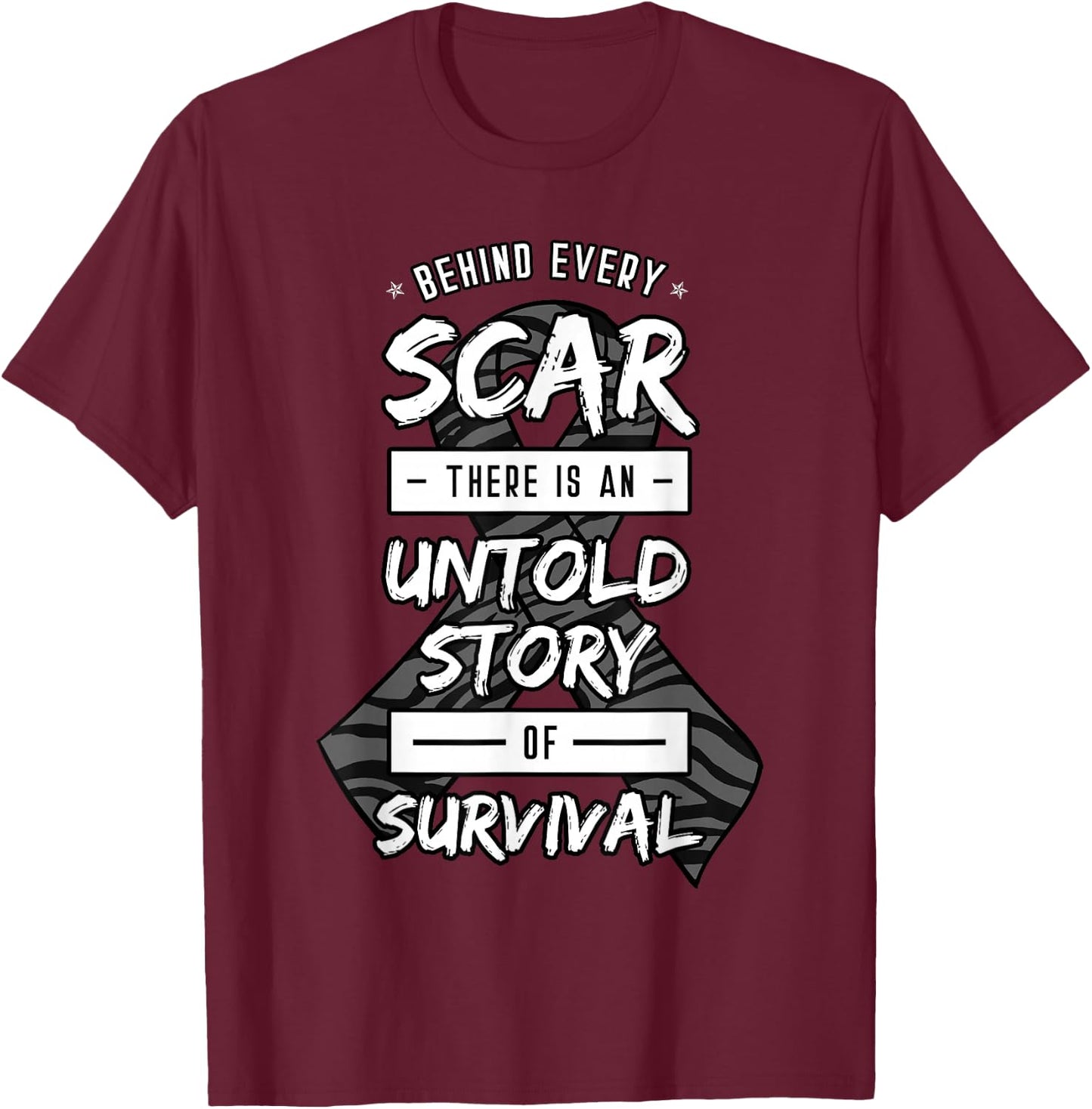 Carcinoid Cancer Shirt ChemotherapyTumor Disease Gift T-Shirt - T-Shirt | Maroon