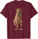 Lab Dad Fox Red Labrador Retriever Dog Lovers Gift T-Shirt - T-Shirt | Maroon