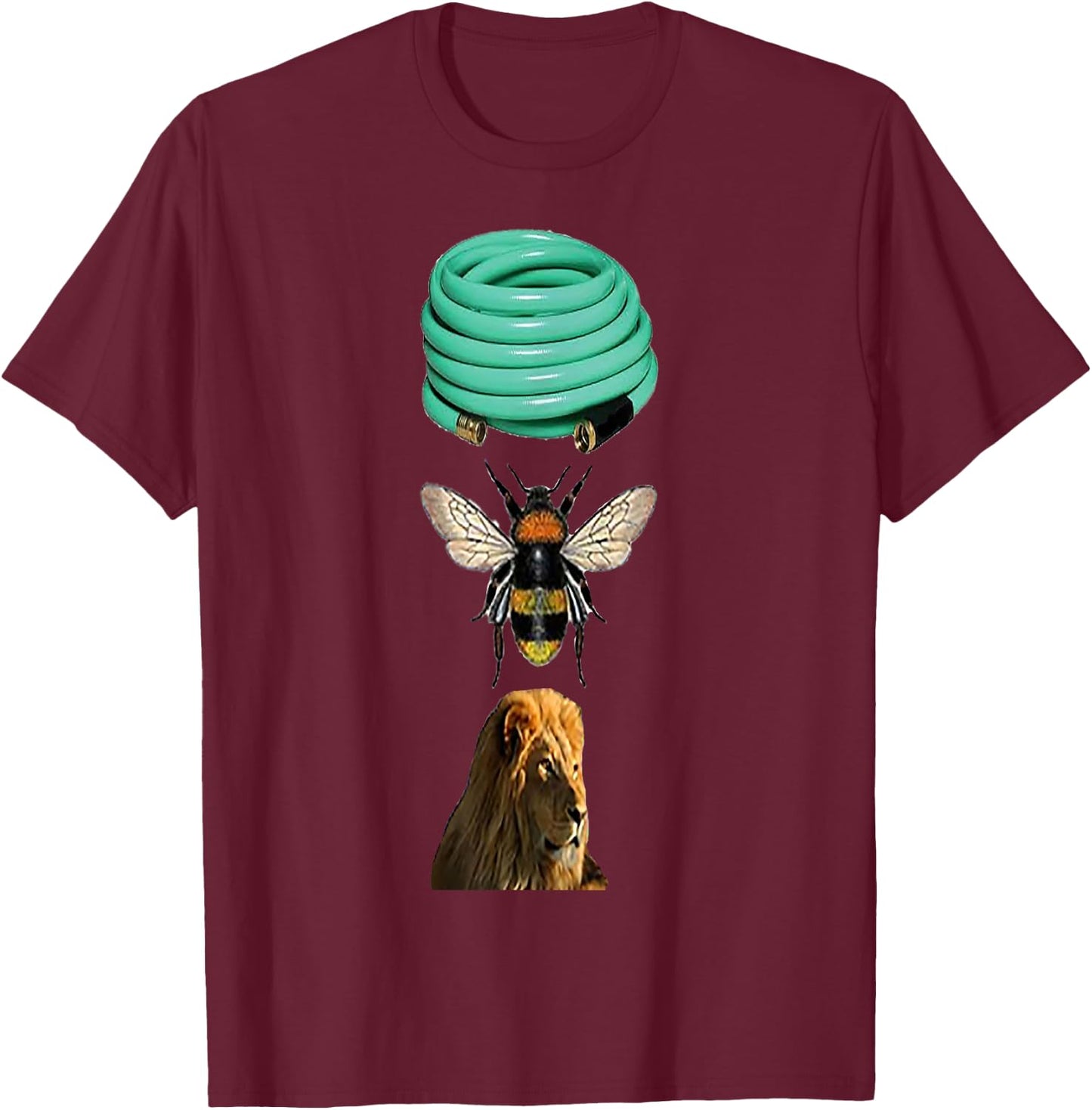 Hoes Bee Lion Shirt T-Shirt - T-Shirt | Maroon
