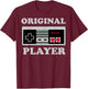Nintendo NES Controller Original Player Graphic T-Shirt - T-Shirt | Maroon