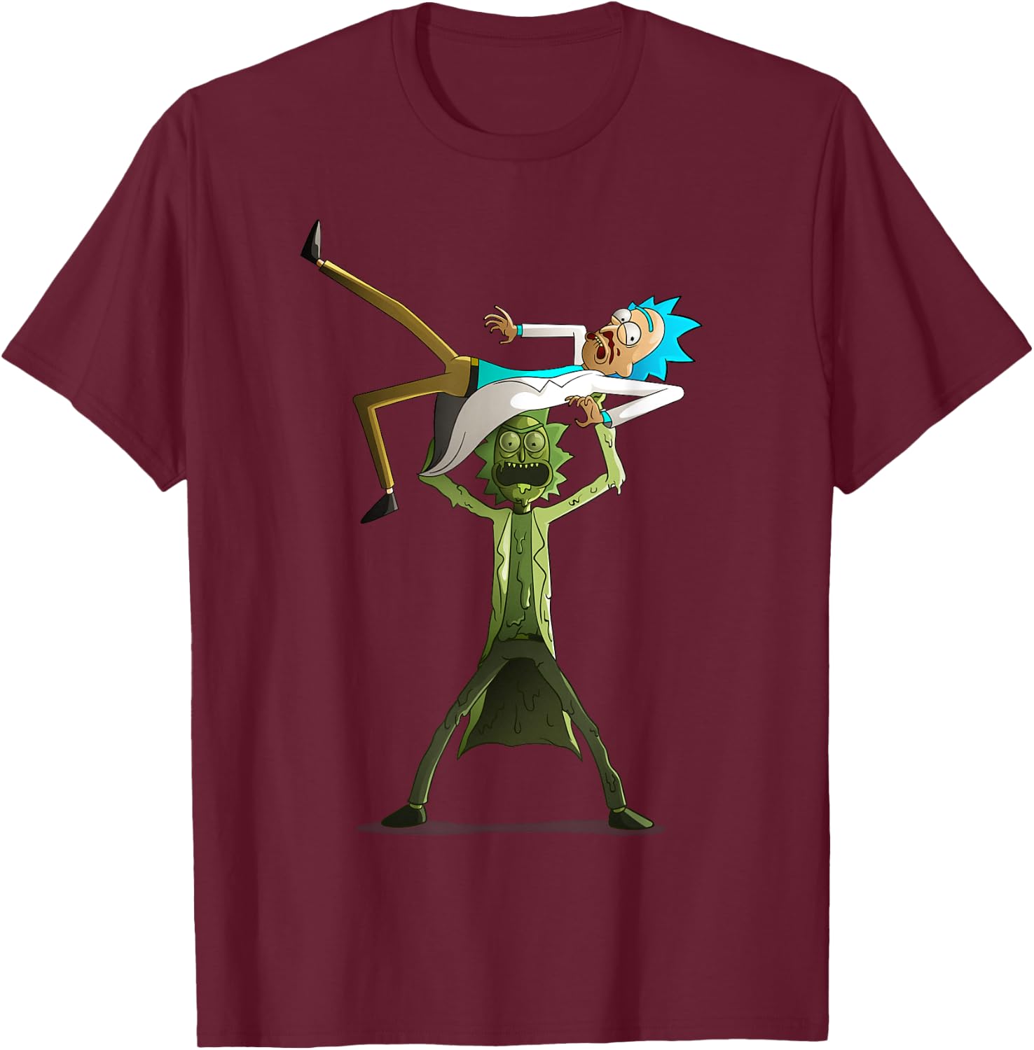 Rick and Morty Shirt Funny Toxic Rick vs Rick T-Shirt - T-Shirt | Maroon