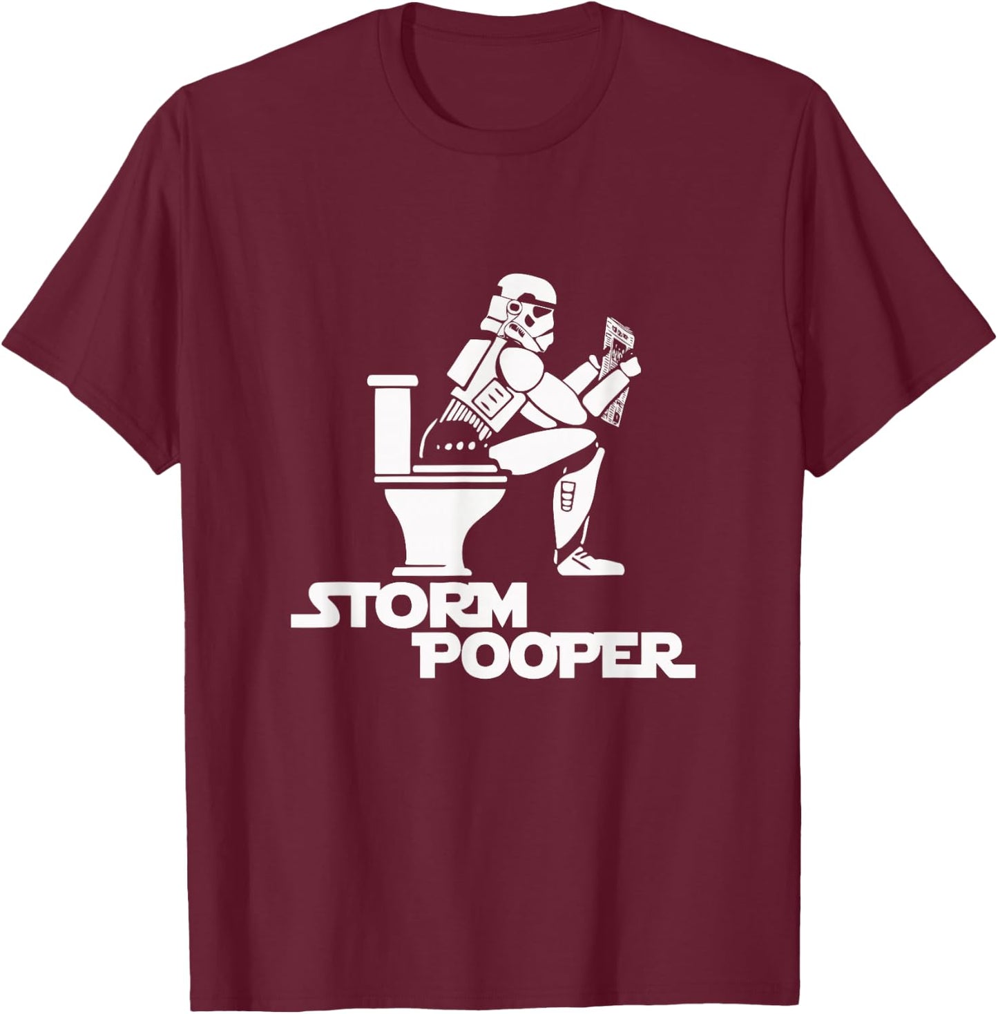 Storm Poopers Funny Parody Men's - GameTeez T-Shirt - T-Shirt | Maroon