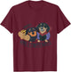 Happy Halloweenies Halloween Dachshund Weiner Dogs T-Shirt - T-Shirt | Maroon