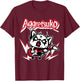 Aggretsuko Rocker Rage Shirt T-Shirt - T-Shirt | Maroon